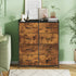 Tallboy Dresser Chest of Drawers in Black - 8 Fabric Drawers, 96x86cm