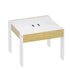 3-Piece Kids Table and Chairs Set in White with Storage, 60x60x48cm
