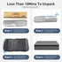 Double Mattress 30CM Thick Medium Firm Pocket Springs Euro Top Memory Foam in Grey