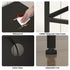 140cm Black LED TV Cabinet Entertainment Unit with Power Outlets