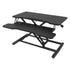 Height Adjustable Black Laptop Riser Desk with Two-Tier Design, 80x40cm