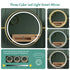 Dressing Table Stool Set in White & Gold with LED Lights and Charging Station