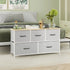 Black Chest of 5 Drawers Storage Cabinet Dresser Unit for Living Room or Bedroom