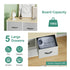Black Chest of 5 Drawers Storage Cabinet Dresser Unit for Living Room or Bedroom