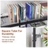 Metal Bookcase With Drawers, Dark Walnut & Black, 90x30x180cm, 6 Shelves