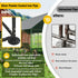 Heavy Duty XL Metal Walk-In Chicken Run with Cover, 276x405x300cm, Black