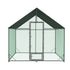Heavy Duty XL Metal Walk-In Chicken Run with Cover, 276x405x300cm, Black