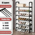 6-Layer Multi-Function Shoe Rack Space Saver