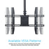 Adjustable Ceiling TV Mount for 26-65" LCD LED