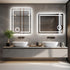 600x800mm LED Bathroom Mirror Anti-fog Illuminated Shatterproof