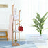 Bamboo Coat Rack Stand with Umbrella Holder - Hanging Storage