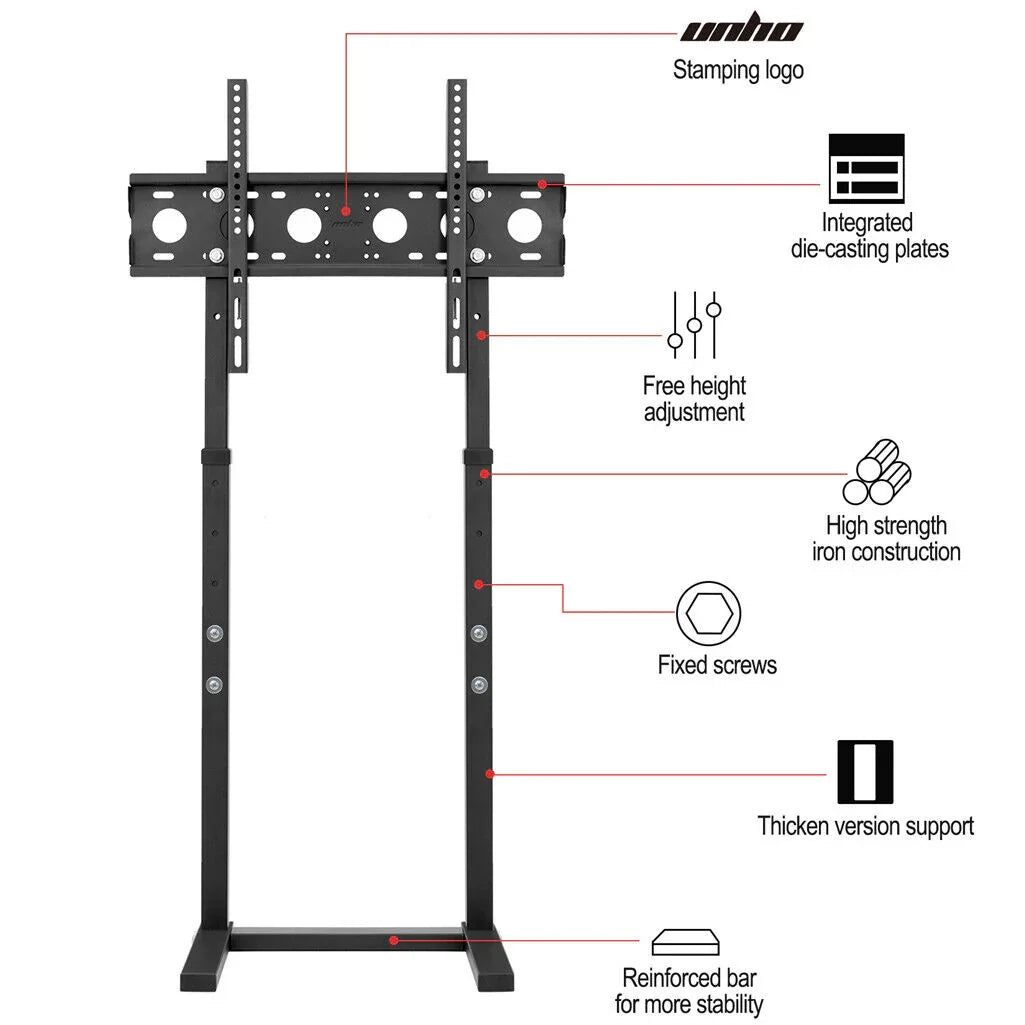 TV Stand Base Mount Bracket Swivel for 32-65 LED LCD Screen