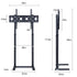 TV Stand Base Mount Bracket Swivel for 32-65 LED LCD Screen