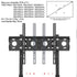TV Stand Base Mount Bracket Swivel for 32-65 LED LCD Screen
