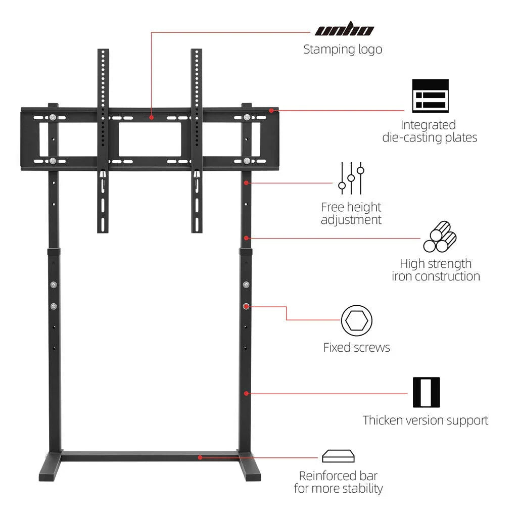 TV Stand Base Mount Bracket Swivel for 32-100 LED LCD