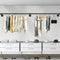 Industrial Iron Pipe Clothes Rail Vintage Wall Shelf