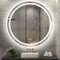 60cm LED Bathroom Mirror Anti-fog Circle Backlit HD