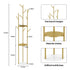 Marble & Metal Coat Rack Stand Heavy Duty