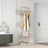 Gold Metal Coat Rack Stand Granite Base Hall Tree