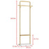 Gold Metal Coat Rack Stand Granite Base Hall Tree