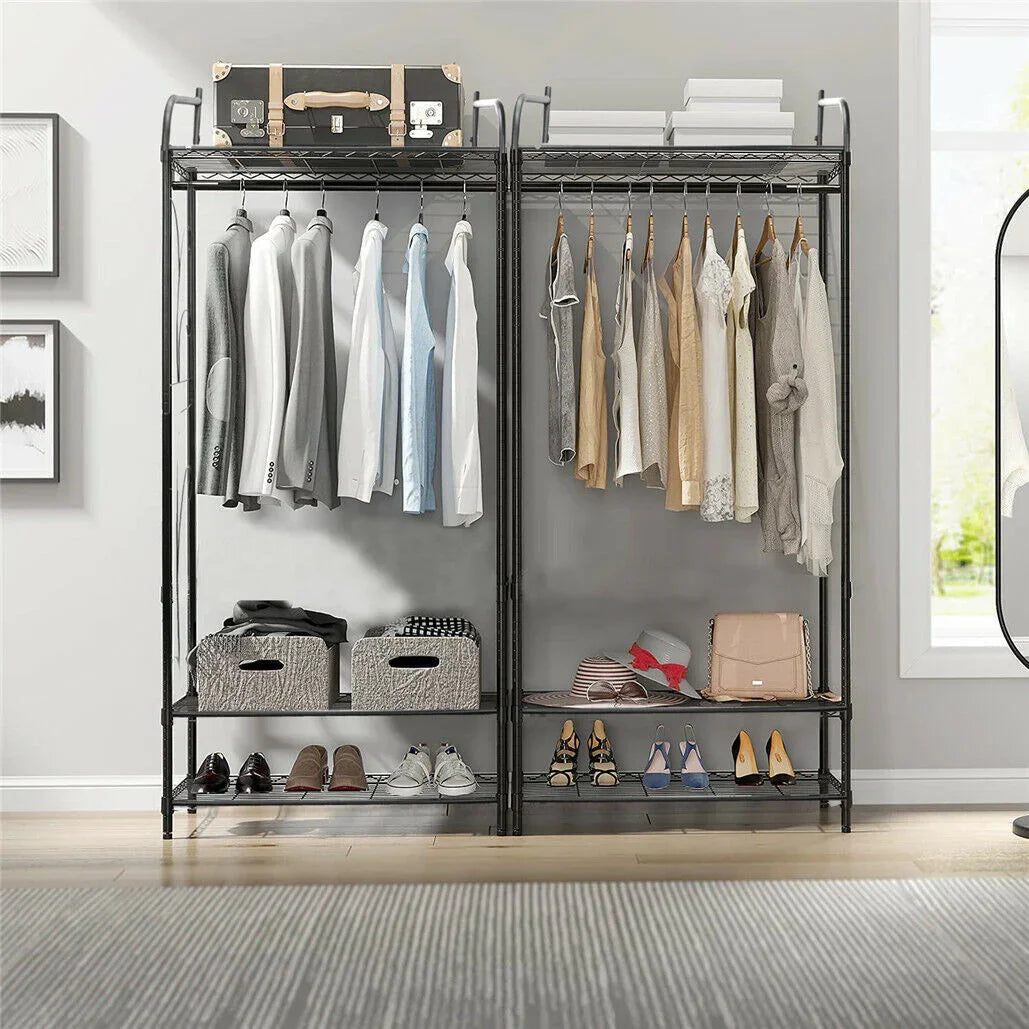 Extra Large Iron Clothes Rack Garment Hanging Stand