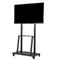 32-80 Rolling TV Stand with 2-Tier Shelf Adjustable Mount