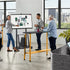 32-80 Rolling TV Stand with 2-Tier Shelf Adjustable Mount