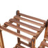 8-Tier Wooden Plant Stand Outdoor Indoor Garden Shelf