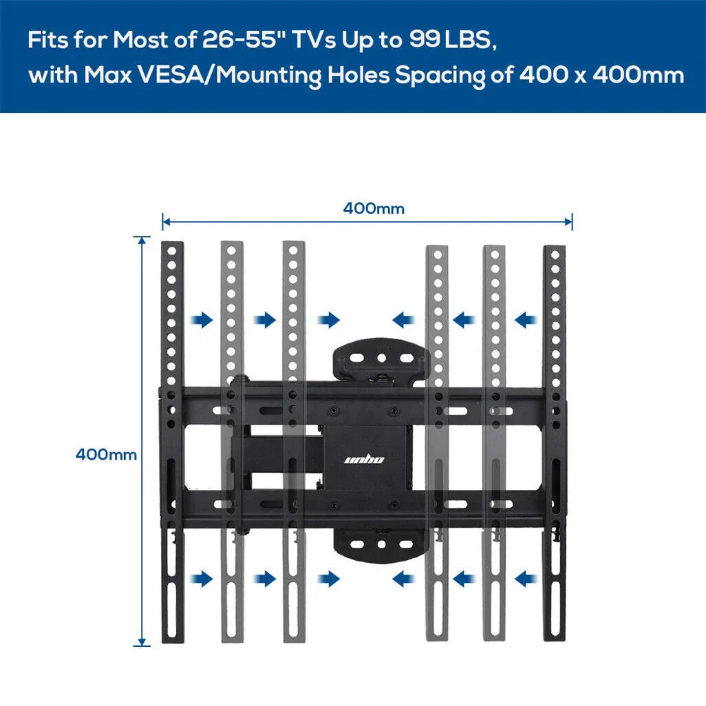 Full Motion TV Wall Mount Bracket 27-55 for Samsung TCL Hisense