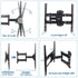 Full Motion TV Wall Mount Bracket 27-55 for Samsung TCL Hisense