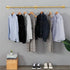 Vintage Iron Clothes Rail Gold Wall Mounted Garment Rack