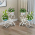 Set of 2 Plant Stand Wedding Garden Flower Shelf Rack