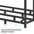 Metal Log Storage Shed Outdoor Firewood Rack Holder