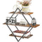 3 Tier Diamond Metal Floating Shelves Wall Mounted Display