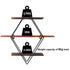 3 Tier Diamond Metal Floating Shelves Wall Mounted Display
