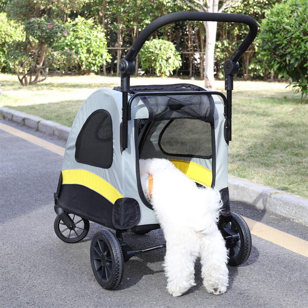 Dog Stroller Foldable Pet Travel Cart M Size