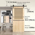 Sliding Barn Door Hardware Kit Rust Resistant Heavy Duty 1.83m