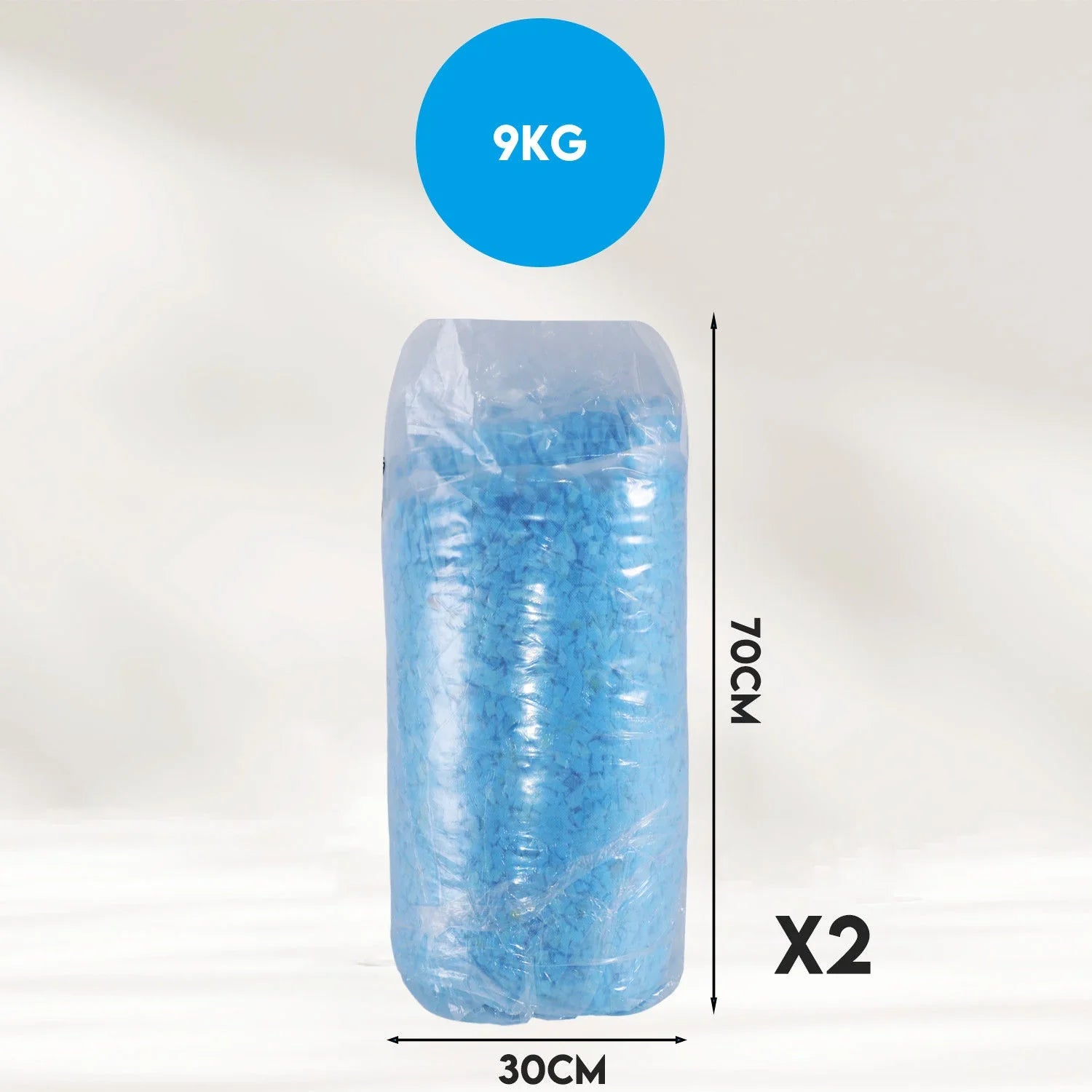 Shredded Memory Foam Fill for DIY Square Cushions, Dog Beds 9KG