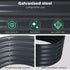 Oval Raised Garden Bed 160x80x42cm Galvanised Steel Planter