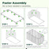 Galvanised Steel Raised Garden Rectangle Bed 160x80x42cm No-Screw Oval
