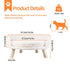 Luxury Round Pet Sofa Bed 40cm Soft Cushion Anti-skid