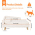 Luxury Pet Sofa Bed 70cm Rectangular Soft Cushion Anti-skid