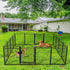 16 Panel Pet Playpen Gate Extension w/ Lockable Door Large Dog Cage