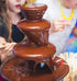 3-Tier Electric Chocolate Fondue Fountain Stainless Steel 0.9L