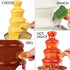 3-Tier Electric Chocolate Fondue Fountain Stainless Steel 0.9L