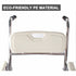 Aluminum Bedside Commode Chair 200kg Mobile Shower Toilet Wheelchair
