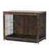 Large Wooden Dog Crate Kennel End Table Nightstand 100x59x74cm