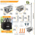 Stainless Steel Wood Burner Stove for Camping w/ Chimney & Bag