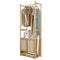 Bamboo Clothes Rack Coat Stand 168cm High Polish 53cm Length