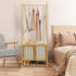 Bamboo Clothes Rack Coat Stand 168cm High Polish 53cm Length